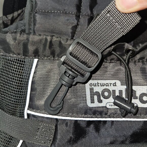 Outward Hound Dog Backpack Ripstop Pet Carrier Bag Padded Small Gray Cargo Pkts - Picture 12 of 12